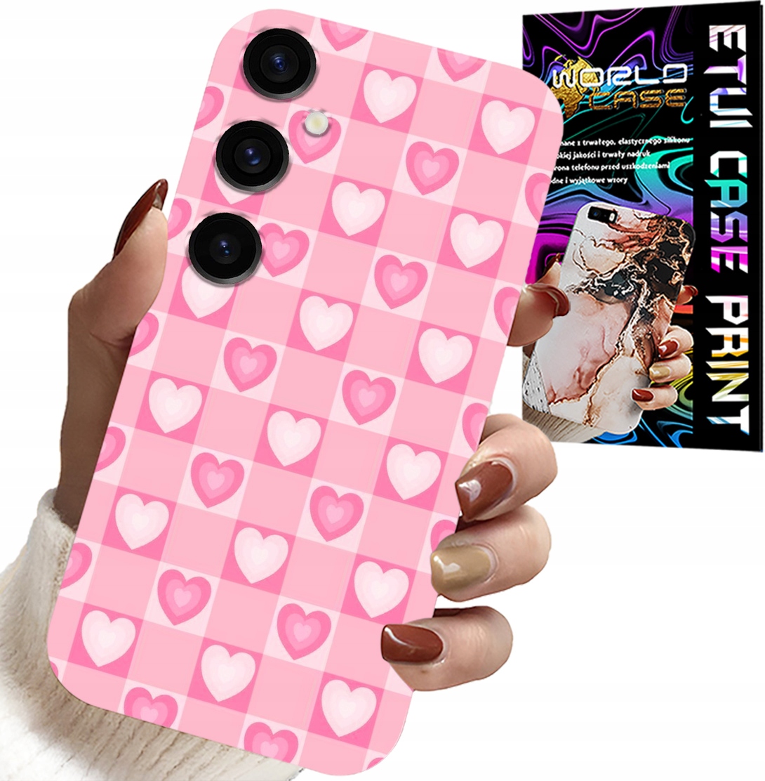 ETUI DO SAMSUNG GALAXY A13 5G - SERCA KRATKA RÓŻOWA OBUDOWA CASE + SZKŁO