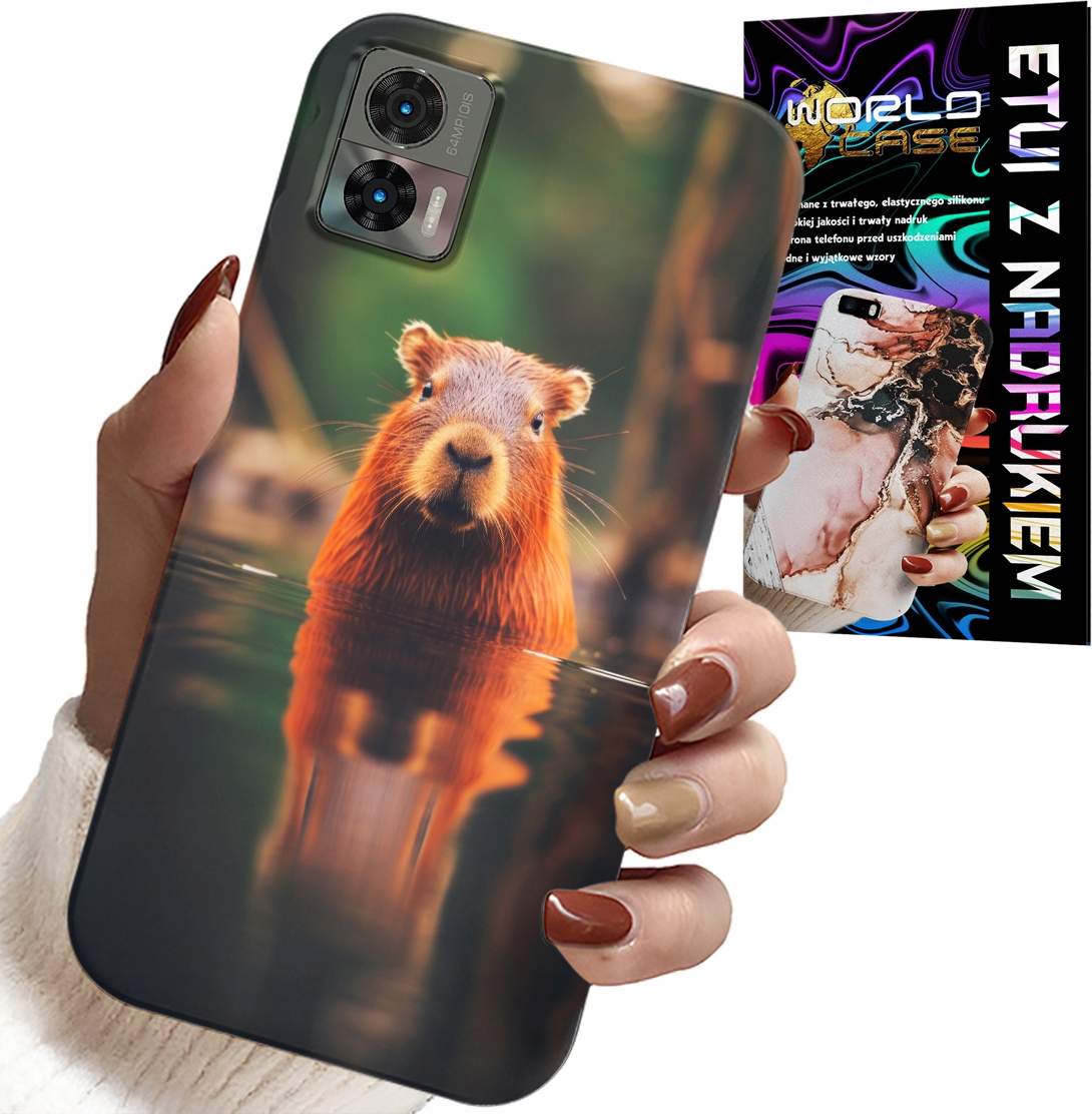 ETUI DO MOTOROLA EDGE 30 NEO - SŁODKA KAPIBARA, CAPIBARA, WIELE WZORÓW