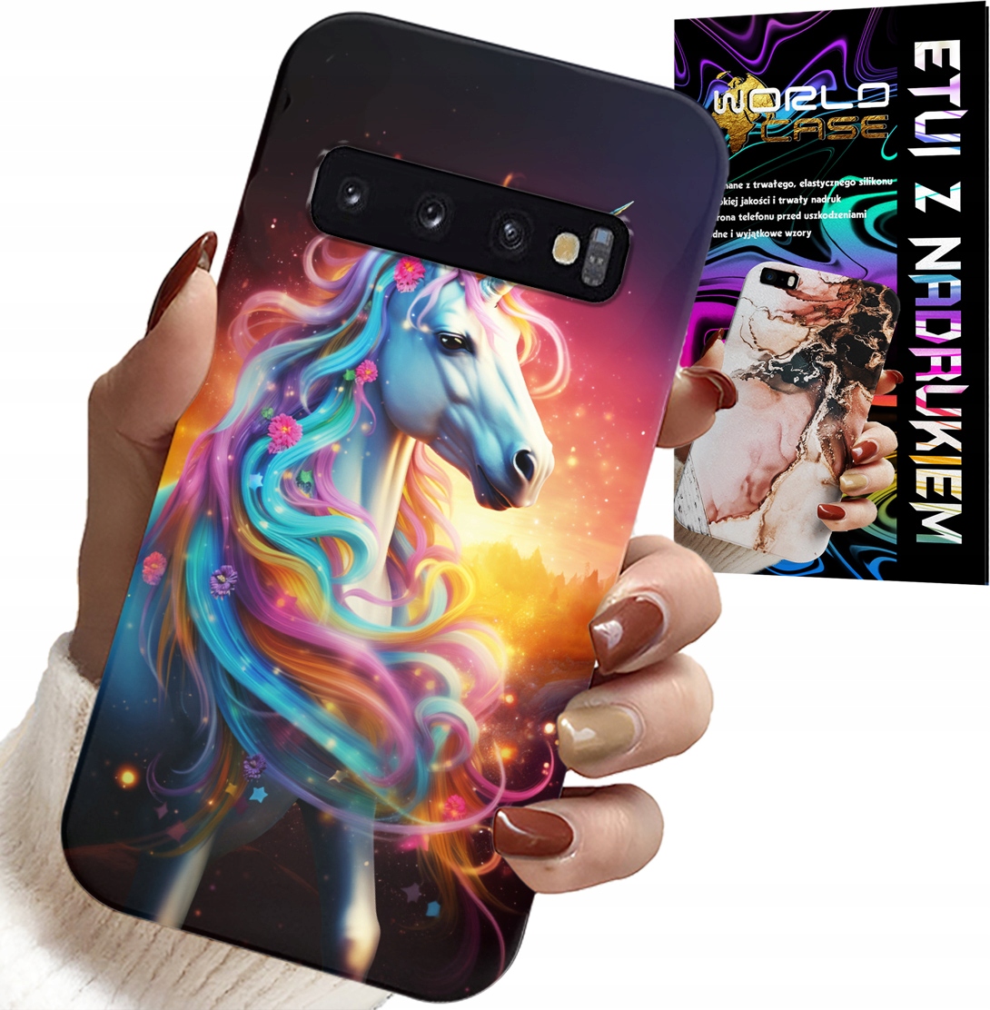 ETUI DO SAMSUNG GALAXY S10 - JEDNOROŻEC WZORY DLA DZIEWCZYNEK PREZENT