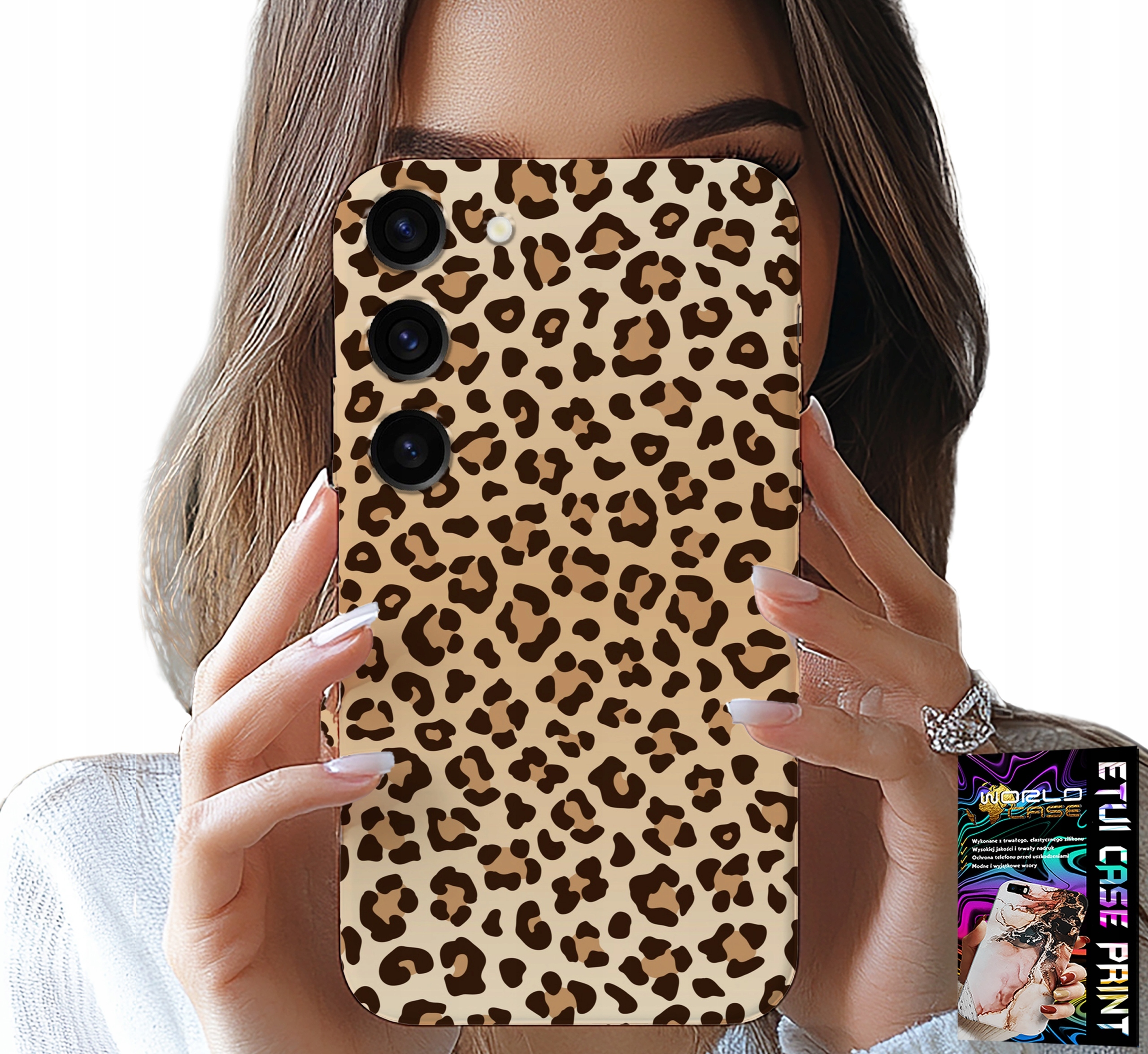 ETUI DO SAMSUNG GALAXY S23 PLUS - PLECKI W PANTERKĘ MODNE KOBIECE WZORY