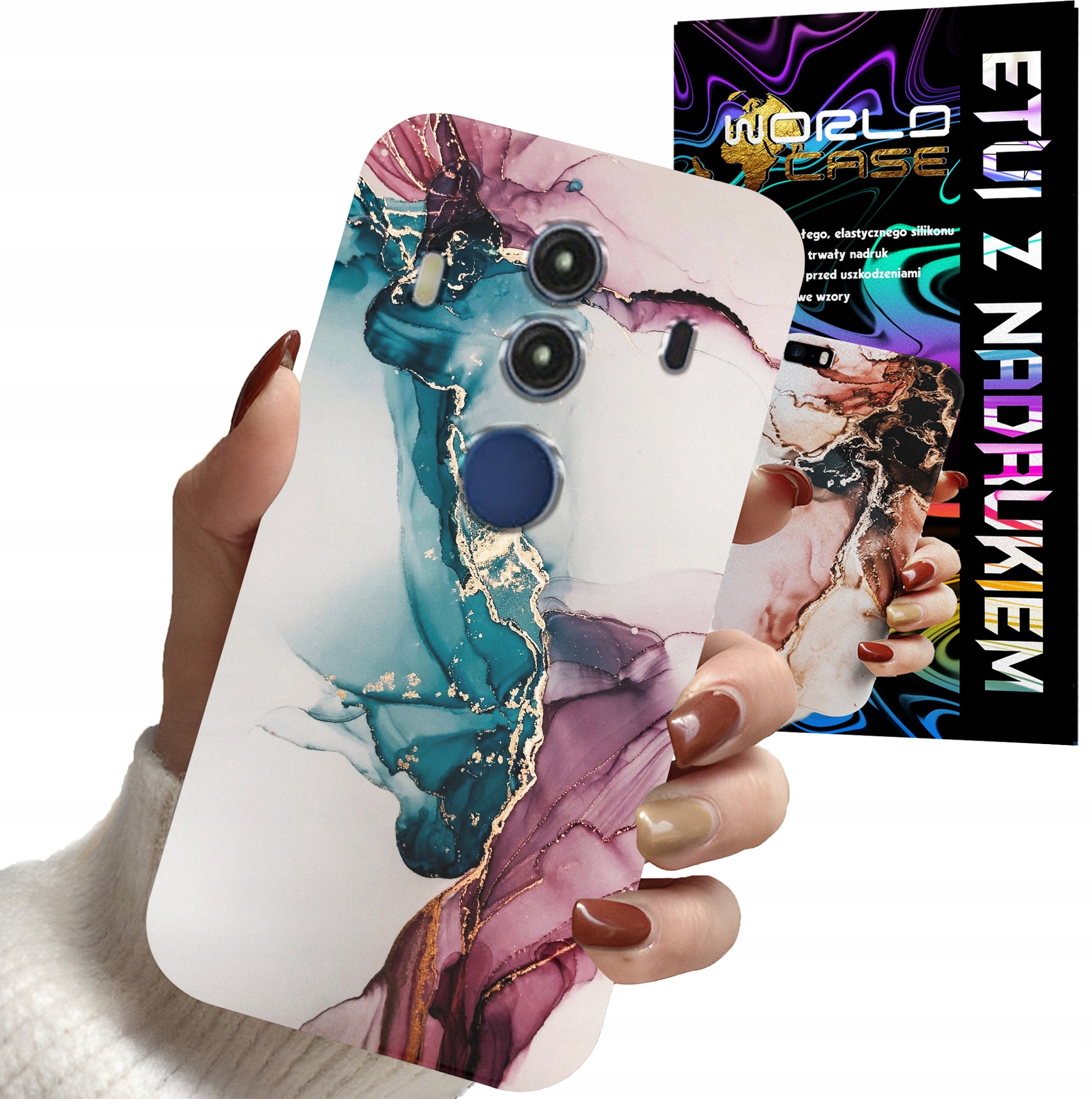 ETUI CASE DO HUAWEI MATE 10 PRO - MARMUR WZORY DLA KOBIET PLECKI OBUDOWA