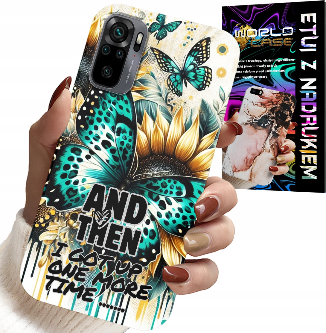 ETUI DO XIAOMI NOTE 10 / 10S - AND THEN I GOT UP, KOBIECE WZORY + FOLIA