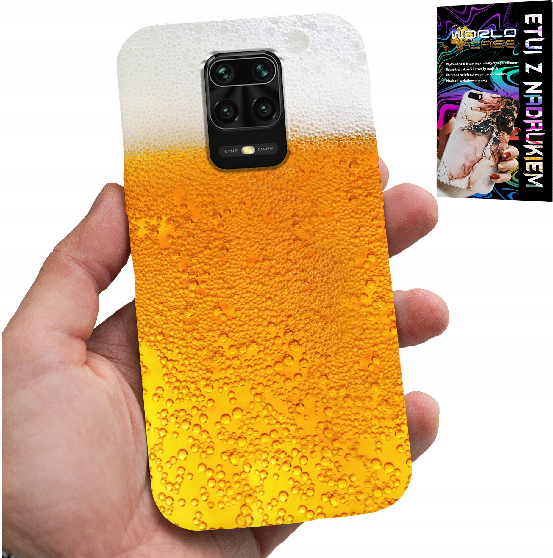 ETUI DO XIAOMI NOTE 9 PRO / 9S - PIWO, KUFEL PIWA WZORY DLA MĘŻCZYZN CASE