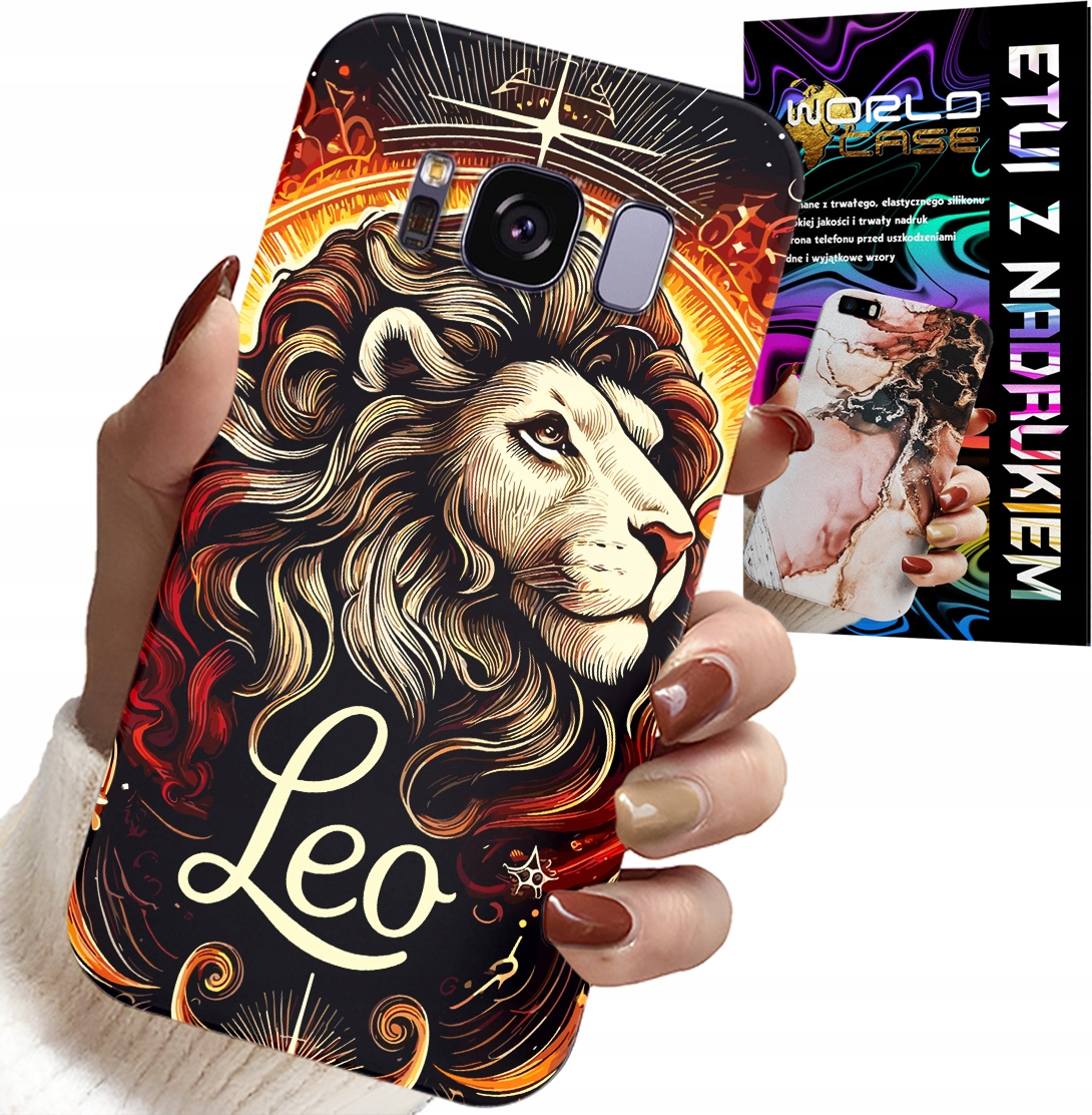 ETUI DO SAMSUNG GALAXY S8 - LEW, ZNAK ZODIAKU ASTRONOMIA, CASE + FOLIA