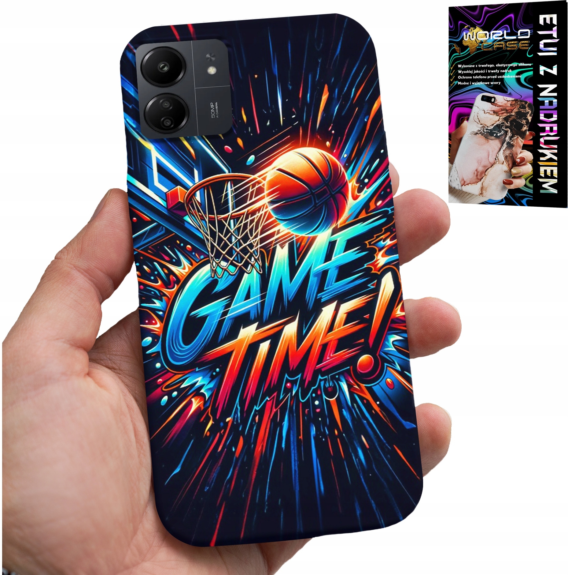 ETUI DO XIAOMI POCO C65 - KOSZYKÓWKA NBA FAN 23 GAME TIME, OBUDOWA