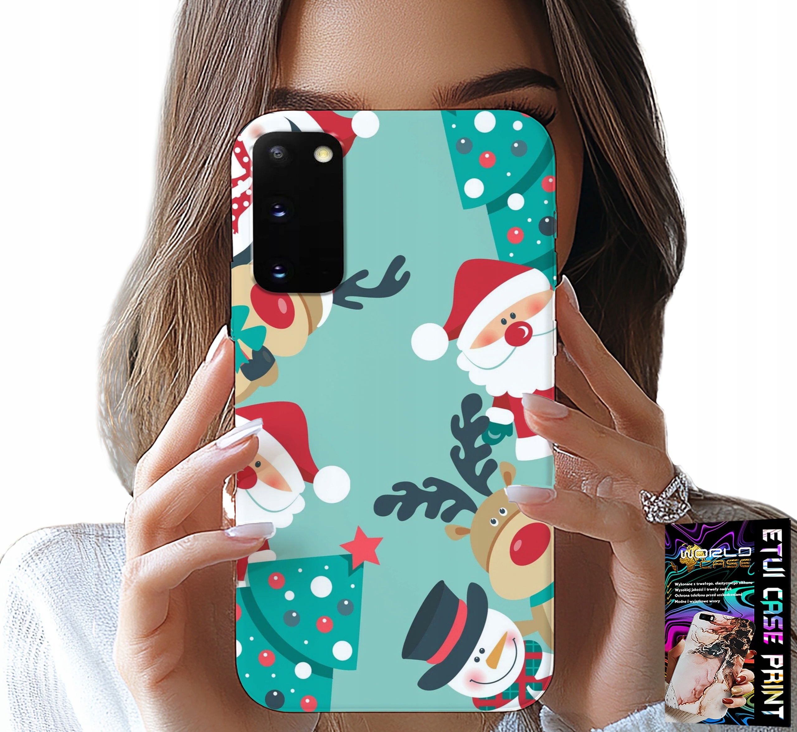 ETUI DO SAMSUNG GALAXY S20 - MIKOŁAJ, RENIFER BAŁWAN ŚWIĄTECZNE WZORY
