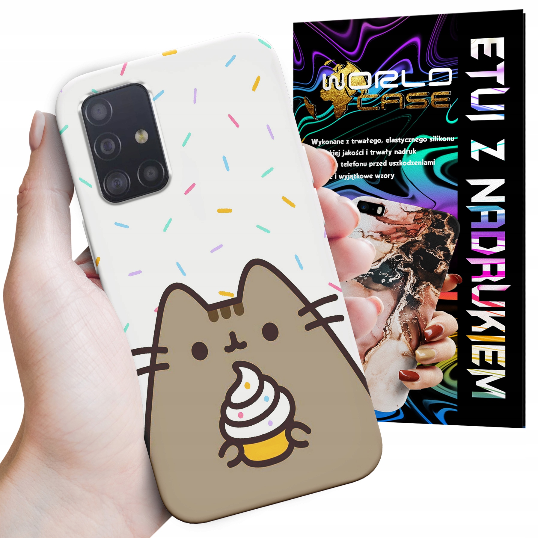 ETUI CASE DO SAMSUNG A71 - SŁODKI KOTEK KOT OBUDOWA PLECKI