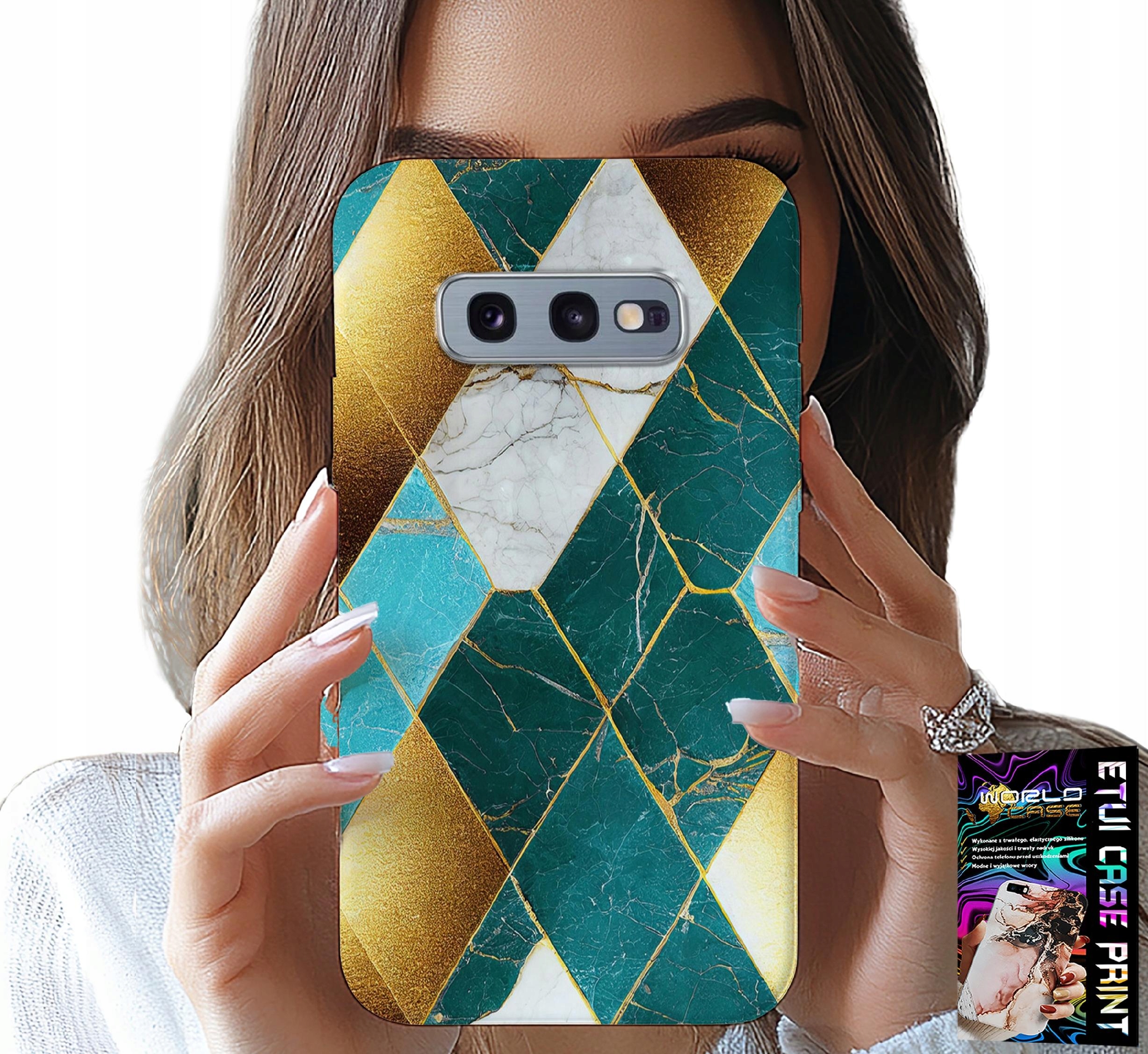 ETUI DO SAMSUNG GALAXY S10E - ELEGANCKIE MODNE WZORY CASE + FOLIA