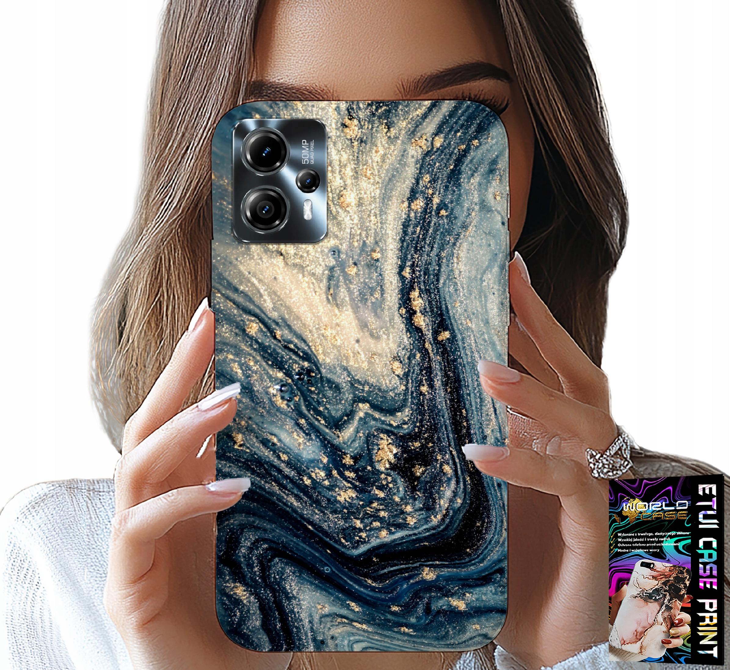 ETUI DO MOTOROLA G13 / G23 - KAMIENNE ELEGANCKIE WZORY OBUDOWA CASE