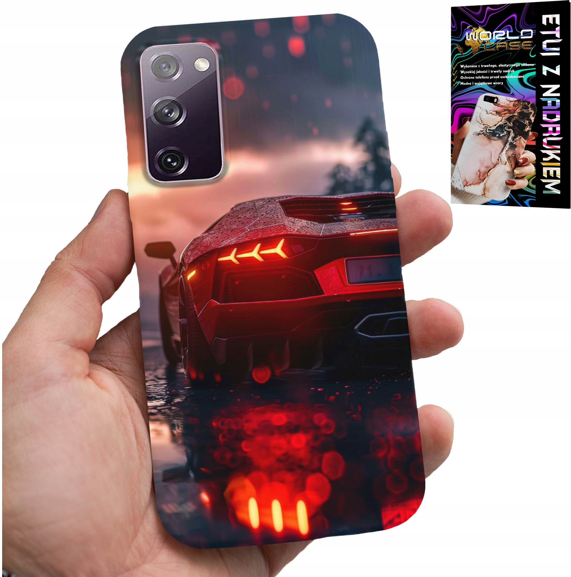 ETUI DO SAMSUNG GALAXY S20 FE - LUKSUSOWE SAMOCHODY, MEGA WZORY, OBUDOWA