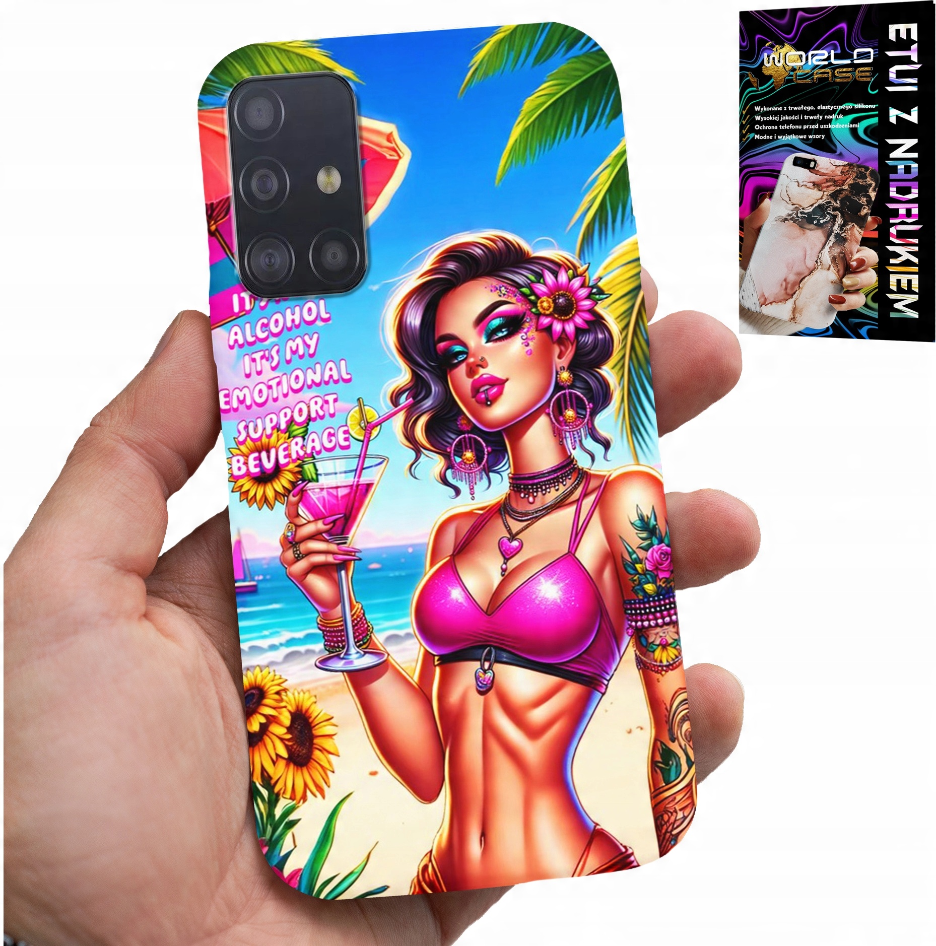 ETUI DO SAMSUNG GALAXY A71 - IT'S NOT ALCOHOL IT'S MY EMOTIONAL CASE