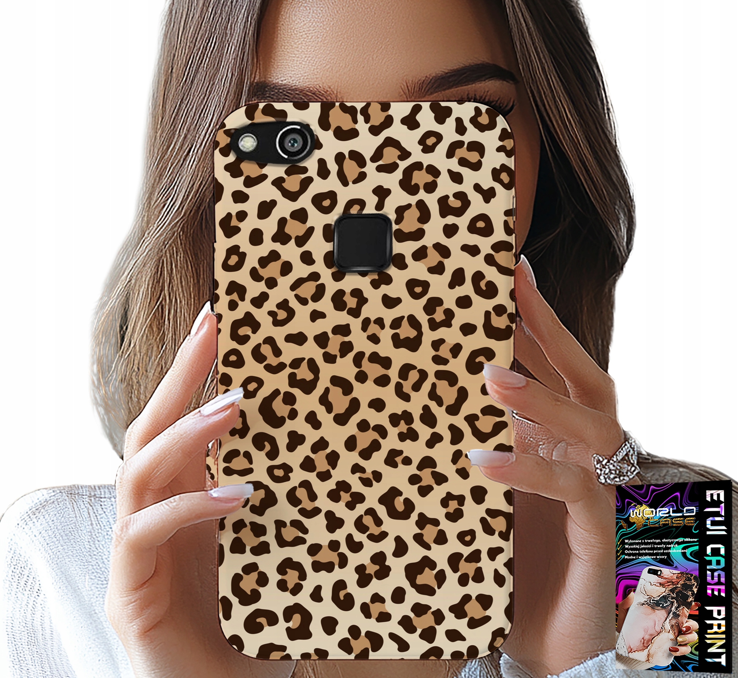 ETUI DO HUAWEI P10 LITE - PLECKI W PANTERKĘ MODNE KOBIECE WZORY