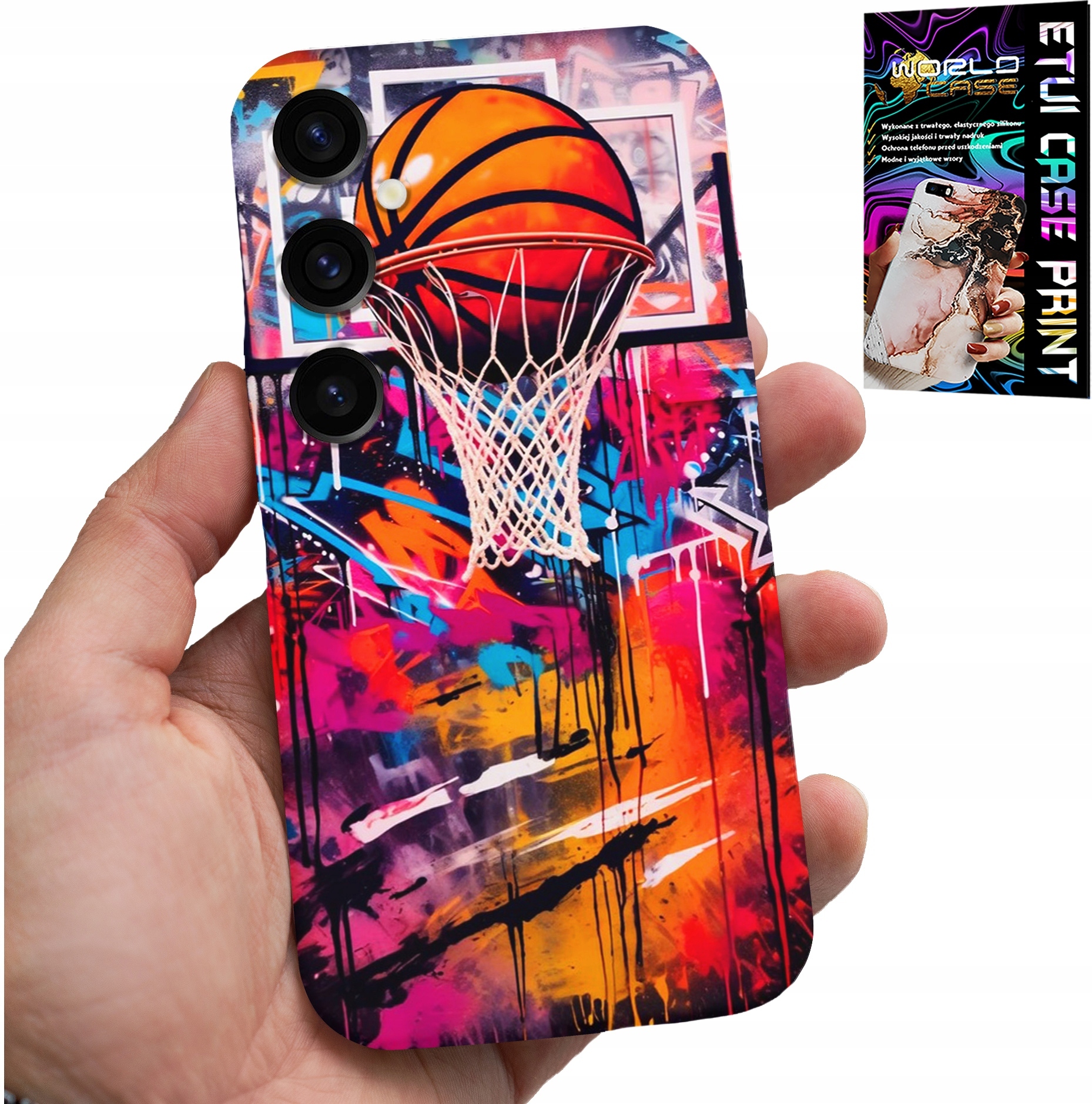 ETUI DO SAMSUNG GALAXY S24 - KOSZYKÓWKA NBA ULICZNE GRAFFITI KOSZ FAN