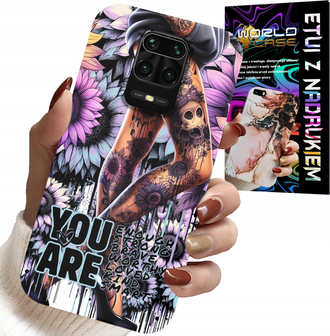 ETUI DO XIAOMI NOTE 9 PRO / 9S - KOBIECE WZORY YOU ARE KOBIETA Z TATUAŻEM