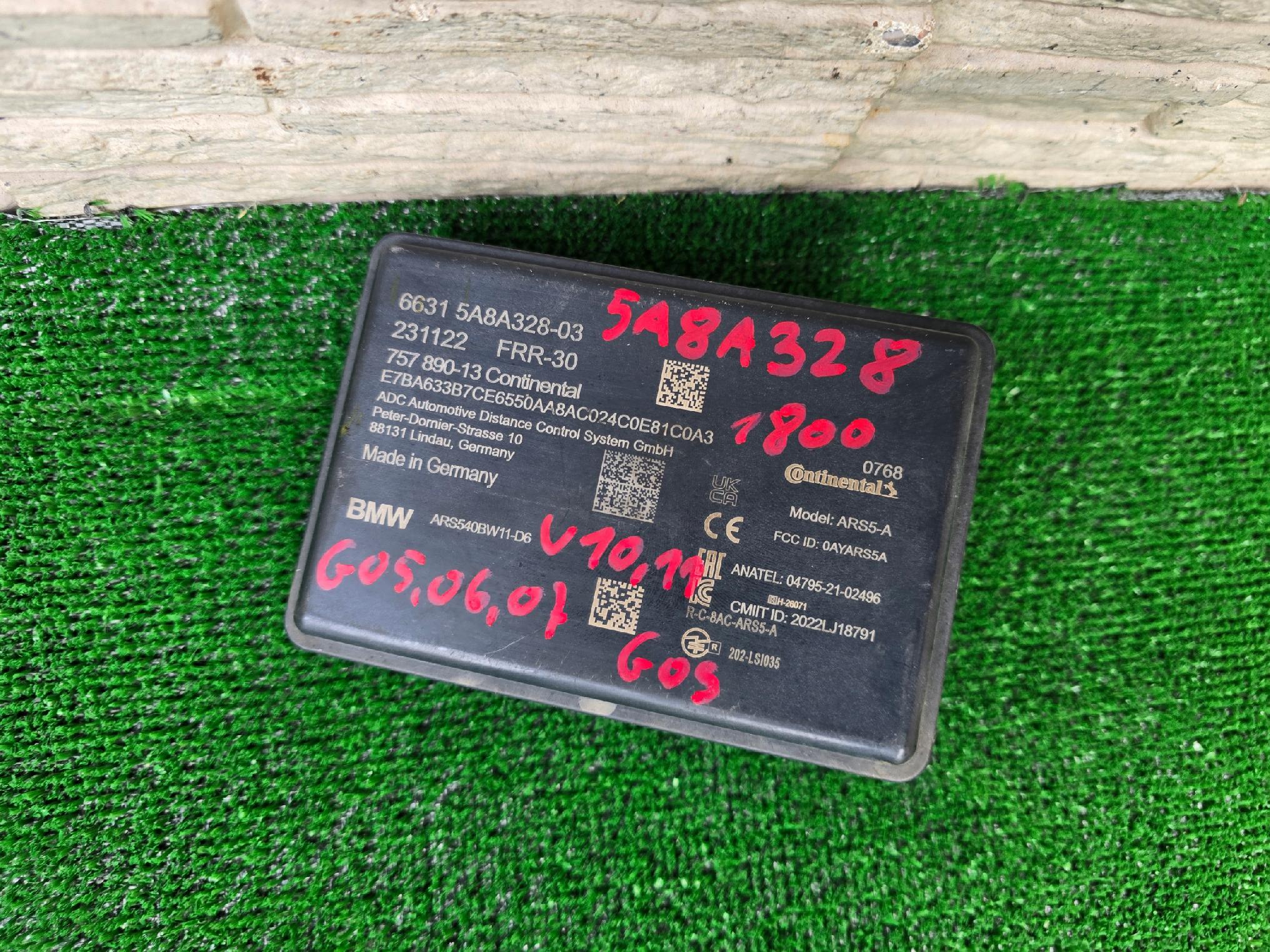BMW X5 G05 X6 G06 X7 X1 U11 XM G09 Radar Sensor 5A8A328 OE Original Teil