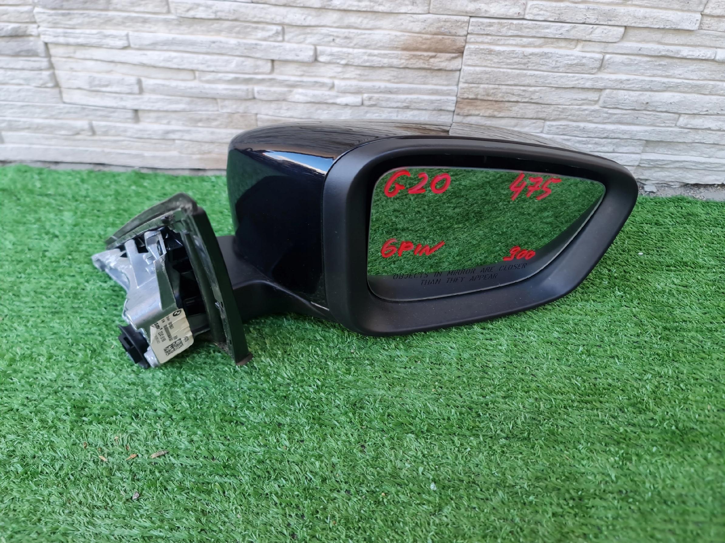 BMW 3 G20 G21 Außenspiegel Rechts Beifahrerseite Türspiegel 475 6PIN OE Original