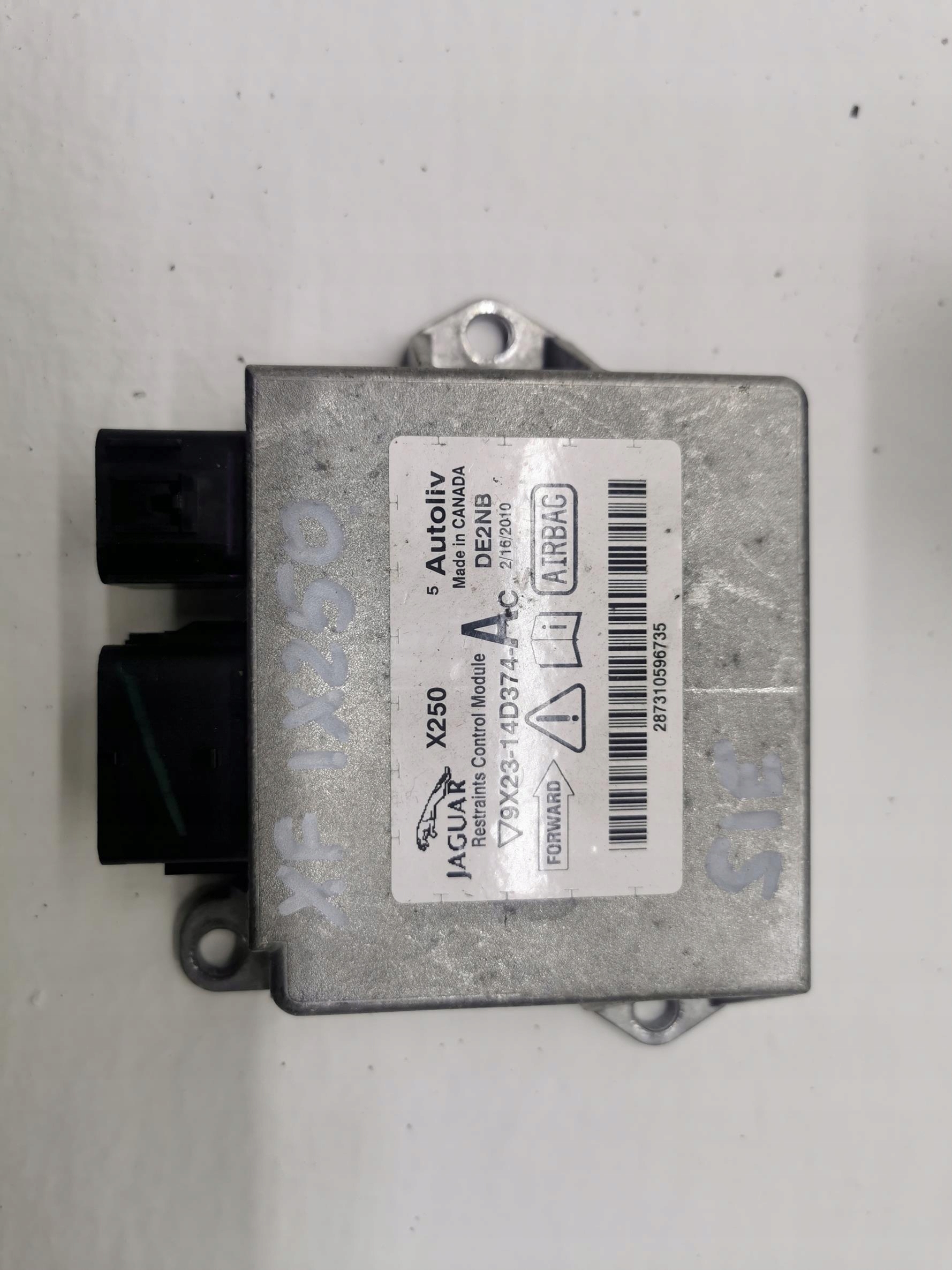 JAGUAR XF I X250 2007-2015 Airbag Sensors Steuergerät 9X23-14D374-AC LHD OE