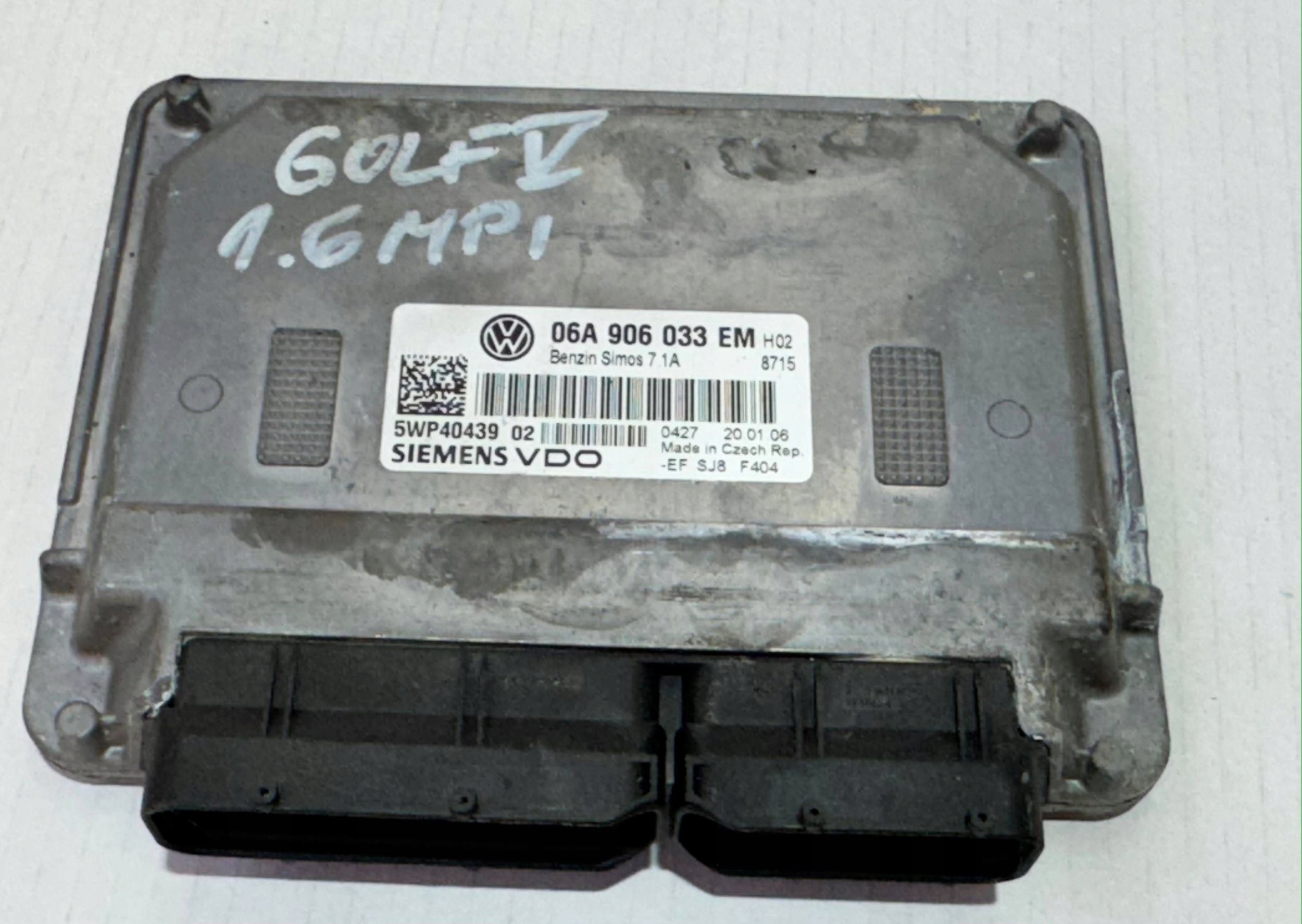 VW GOLF V 1.6 Centralina motore (ECU) Modulo di controllo Unità di gestione OE