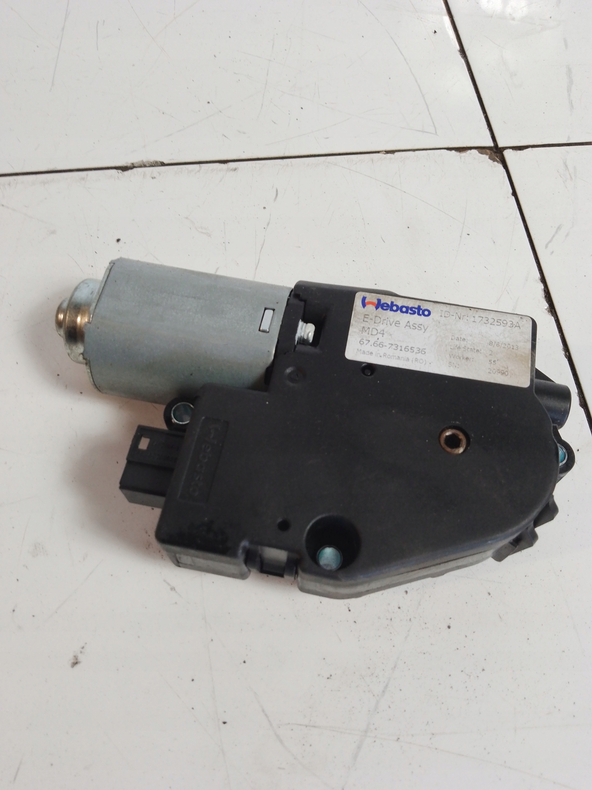 BMW F31 F30 1732593 Schiebedachmotor 1732593A OE BMW TEIL Gebraucht Original