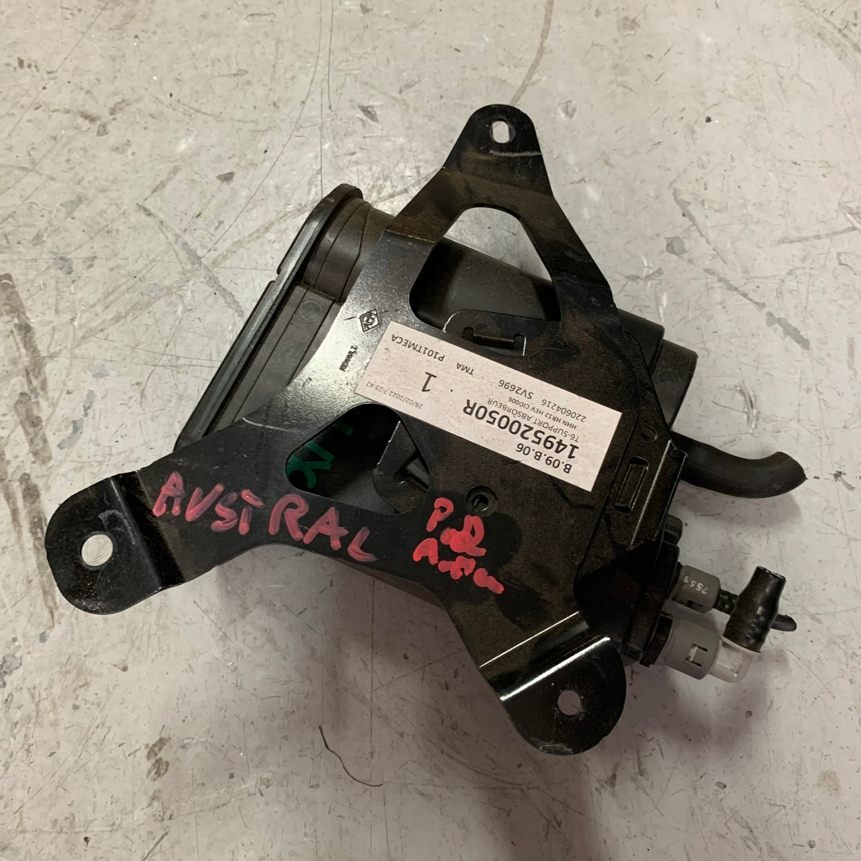 RENAULT AUSTRAL 1.2 E-Tech Kraftstoffdampf Kohlenstofffilter Aktivkohlefilter 149520050R 149509105R OE Original Teil Gebraucht