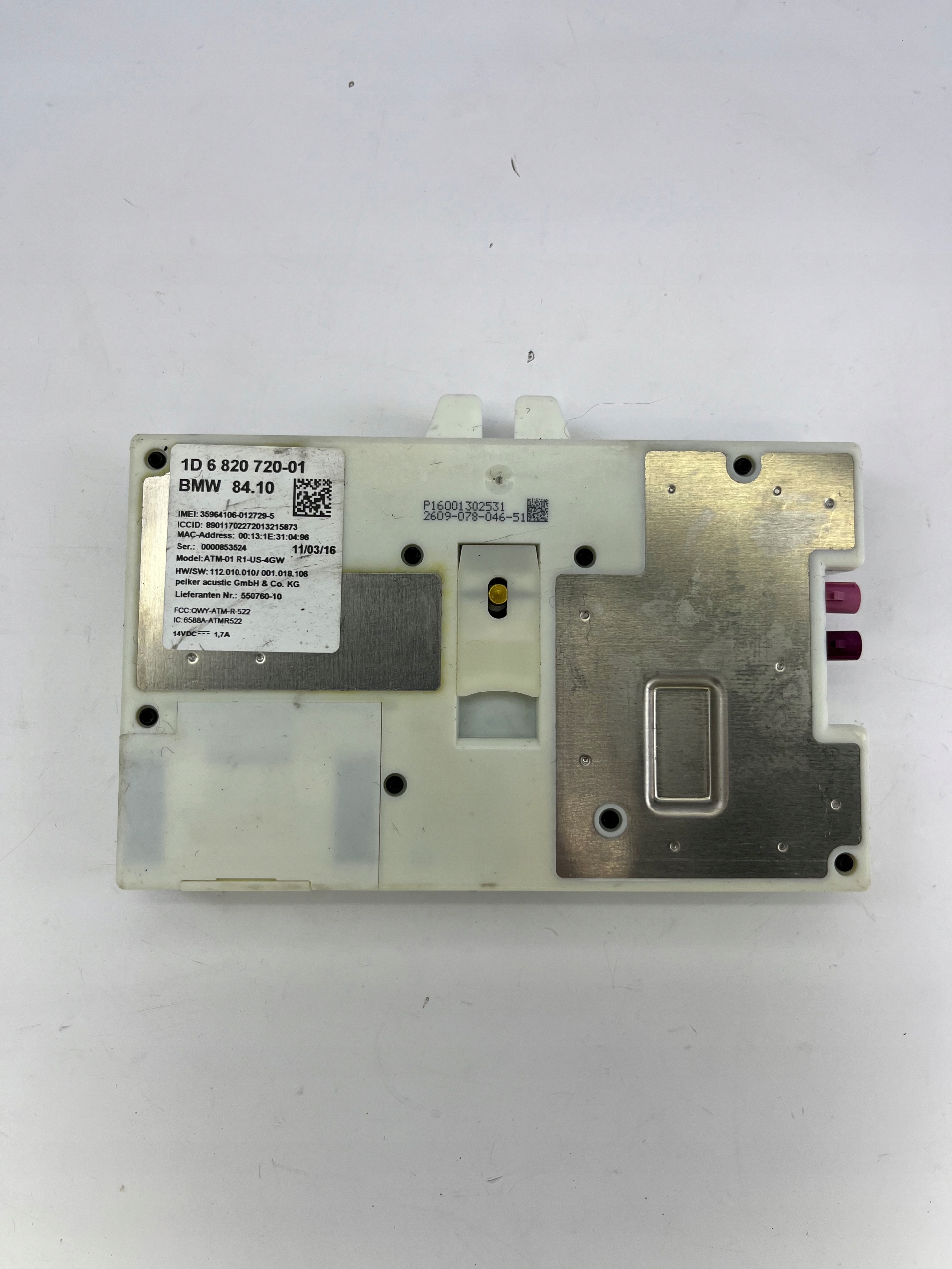 TELEMATIC BMW G11 G12 Telematik-Steuermodul 6820720 OE Original Gebraucht Teil