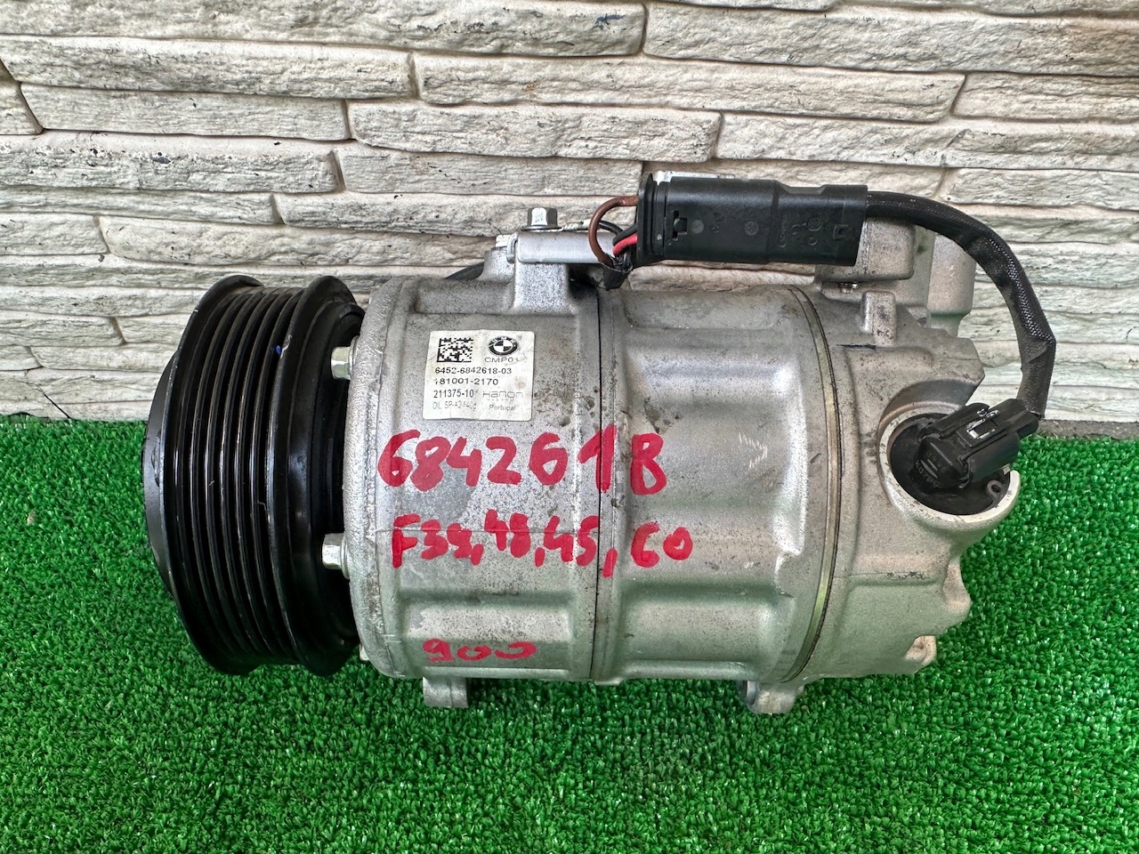 BMW F39 F48 F45 F60 Klimakompressor A/C AIR CONDITIONING COMPRESSOR 6842618 OE