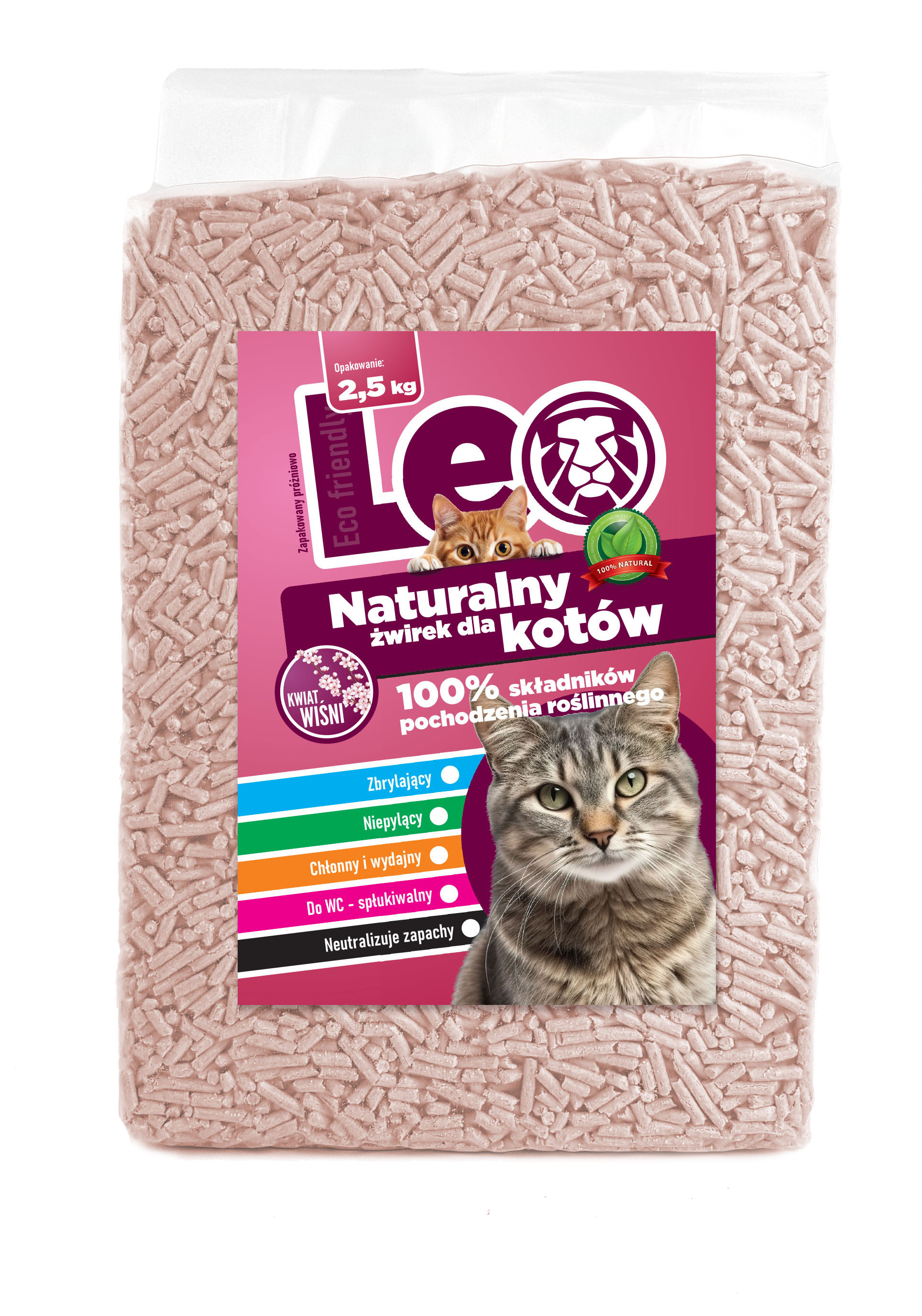 Żwirek dla kotów Leo - Kwiat wiśni