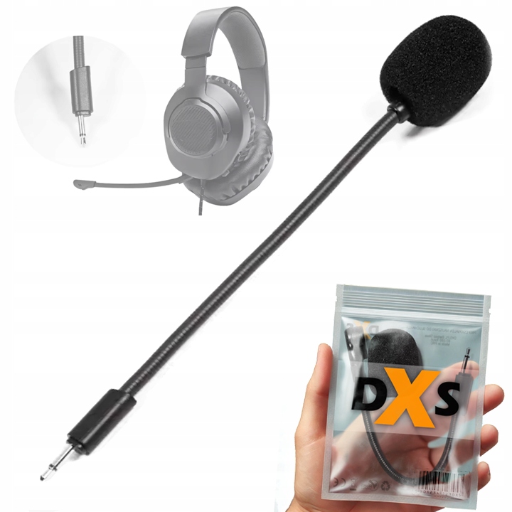 DXS MIKROFON DO SŁUCHAWEK JBL Q100 WTYK JACK 2.5MM GAMING JAKOŚĆ