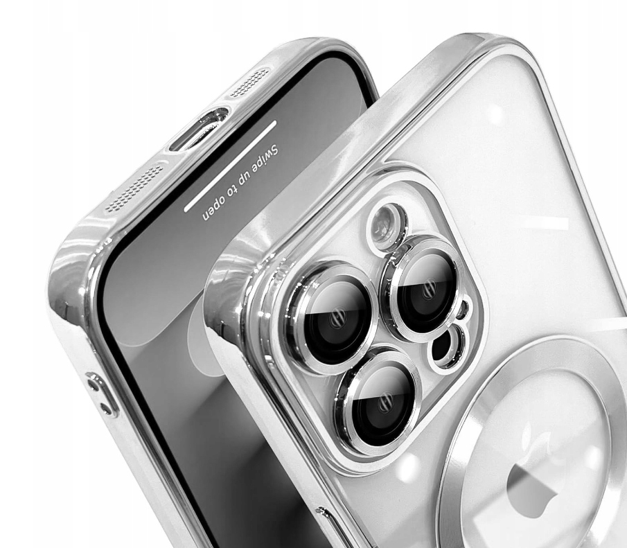 METALICZNE ETUI OBUDOWA MAGSAFE DO iPhone 16 Pro Max CASE SREBRNY SILVER - obrazek 4