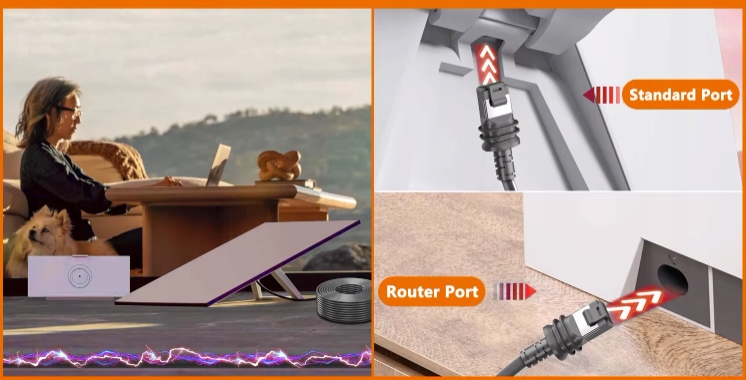 Kabel Przewód Do Starlink V3/Gen3 46M Cat6 1200Mbps Ethernet Satelitarny - obrazek 7