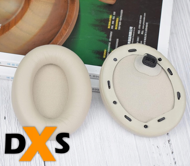 NAUSZNIKI GĄBKI PADY DO SŁUCHAWEK SONY WH-1000XM4 ANC JAKOŚĆ BEŻOWE+ FILTRY - obrazek 5