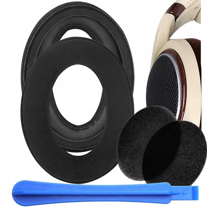 NAUSZNIKI PADY GĄBKI DO SENNHEISER HD515 518 555 558 595 598 - ALCANTARA HQ