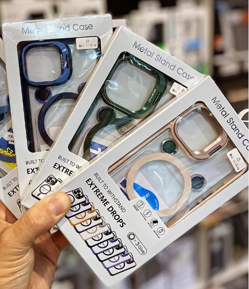 ETUI CASE DXS OBUDOWA Z MAGSAFE DO iPhone 16 Pro Max METALOWY STAND GREEN - obrazek 4