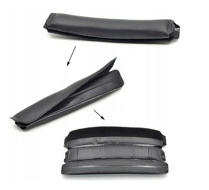 GÓRNA GĄBKA PAŁĄK ZAPINANA NA RZEP DO BOSE QC35 QC25 QC35 II QC45 CZARNY - obrazek 3