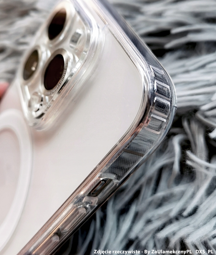 ZESTAW 3w1 ETUI MAGSAFE DO iPhone 15 Pro CLEAR SHOCK CASE SZKŁO WYSPA - obrazek 5