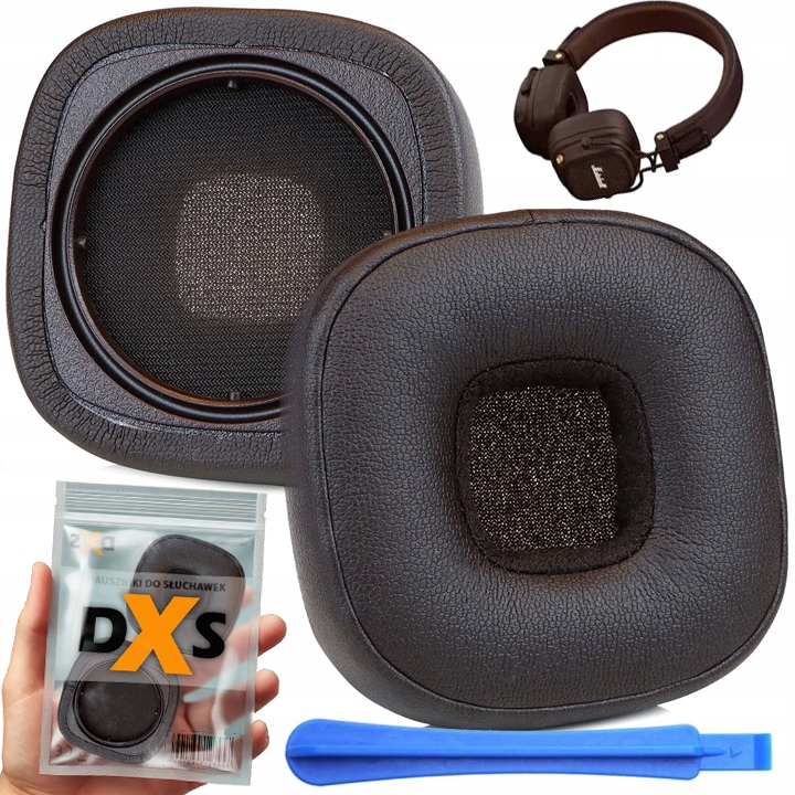 NAUSZNIKI GĄBKI PADY DO MARSHALL MAJOR 5 V BRĄZOWE JAKOŚĆ PREMIUM