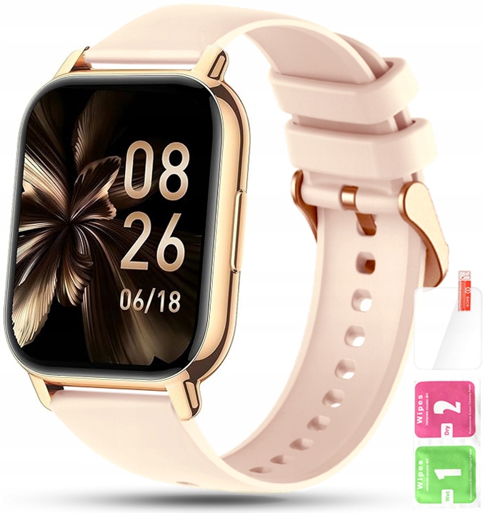 SMARTWATCH ZEGAREK DAMSKI POLSKIE MENU ROZMOWY POWIADOMIENIA PULS SPORT