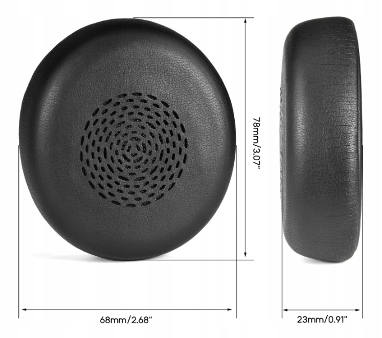 NAUSZNIKI GĄBKI PADY DO SŁUCHAWEK JABRA EVOLVE2 75 JAKOŚĆ HQ - obrazek 6