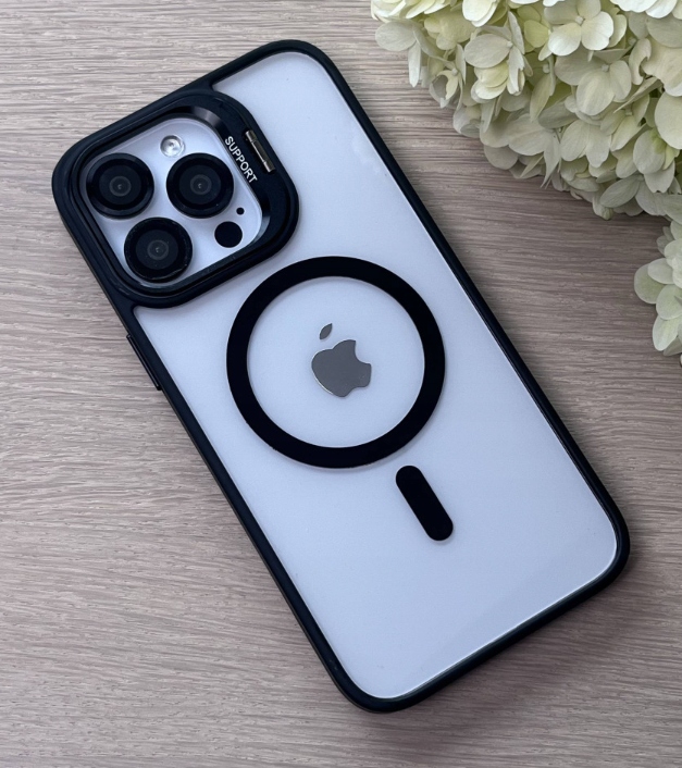 ETUI CASE DXS OBUDOWA Z MAGSAFE DO iPhone 16 Pro Max CZARNE + HQ SZKŁO 9H - obrazek 2