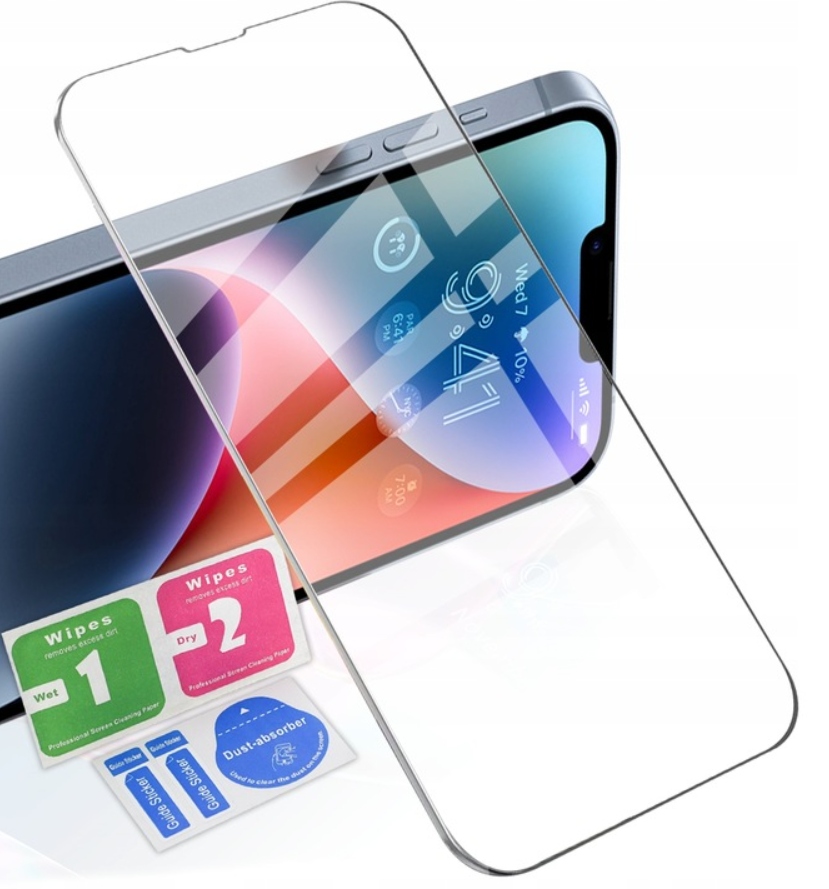 ZESTAW 3w1 ETUI MAGSAFE DO iPhone 15 Pro Max CLEAR SHOCK CASE SZKŁO WYSPA - obrazek 6