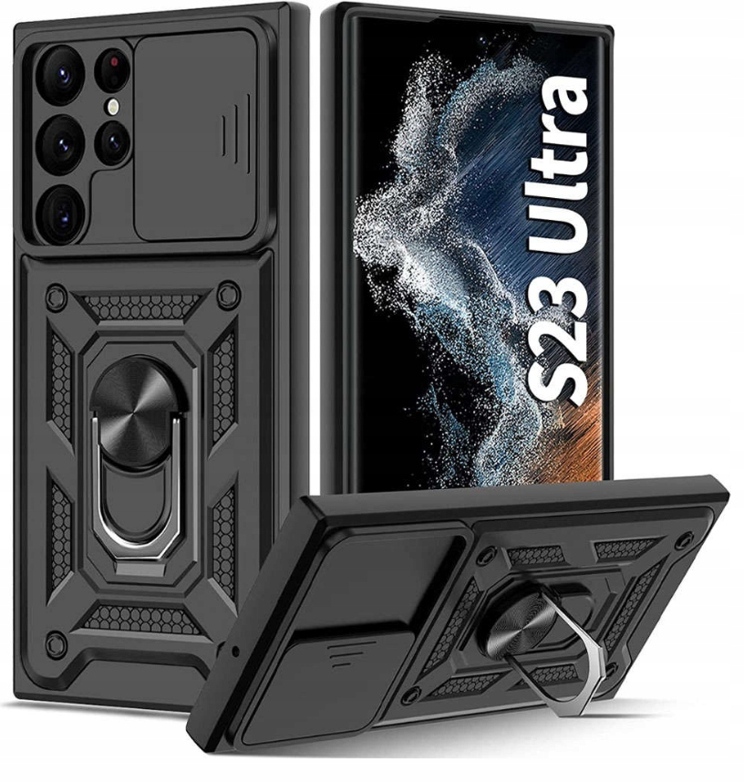 ZESTAW PANCERNE ETUI OBUDOWA CASE SHIELD DO SAMSUNG S23 ULTRA + POLIMER - obrazek 5