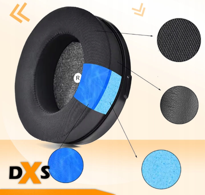 ŻELOWE CHŁODZĄCE NAUSZNIKI PADY GĄBKI DO HYPERX CLOUD ORBIT S MEMORY FOAM - obrazek 5