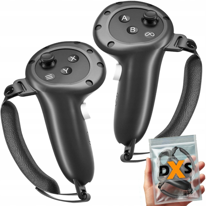 SILIKONOWE POKROWCE ETUI NA KONTROLERY + UCHWYT DO OCULUS META QUEST 3, 3S