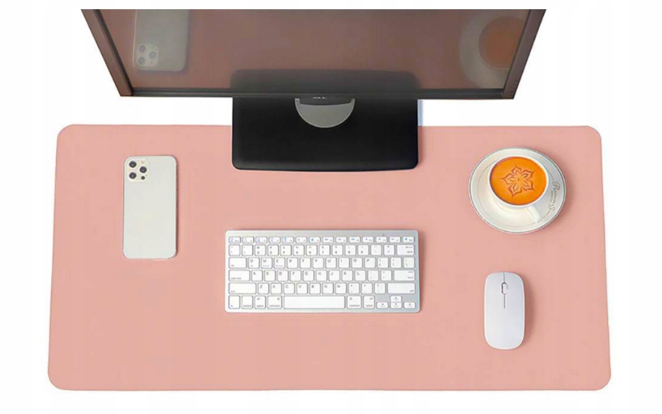 PODKŁADKA POD MYSZ, KLAWIATURĘ, RÓŻOWA XXL 90X45 - obrazek 3