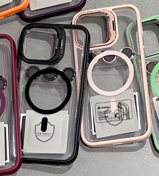 ETUI DXS OBUDOWA Z MAGSAFE DO iPhone 16 CZARNY Z METALOWYM STANDEM BLACK - obrazek 7