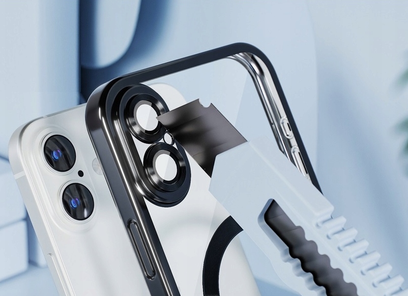 METALICZNE ETUI OBUDOWA MAGSAFE DO iPhone 16 CASE CZARNY BLACK - obrazek 4