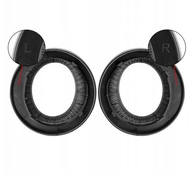 NAUSZNIKI PADY GĄBKI DO SONY PS4 GOLD CUHYA-0080 CZARNE HQ - obrazek 4