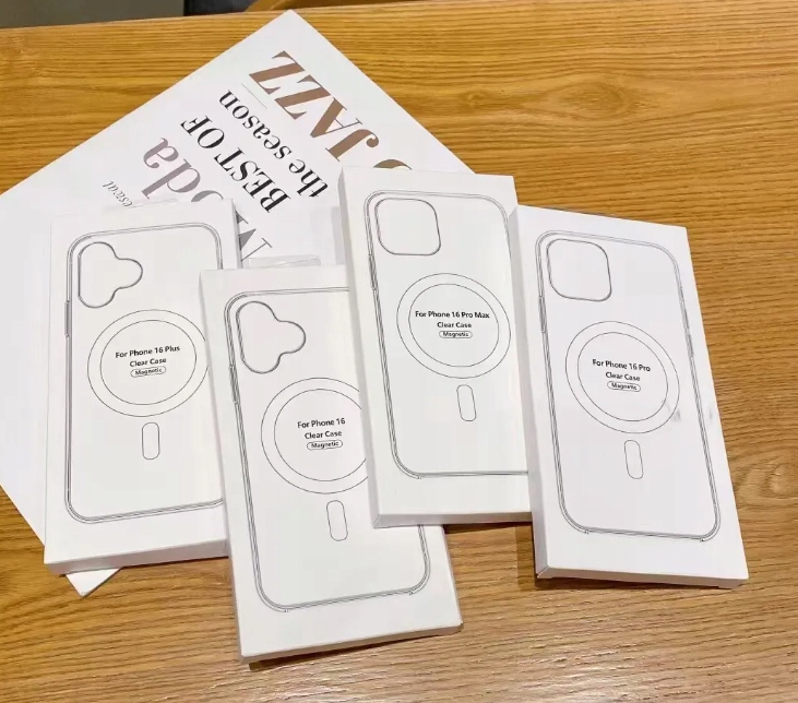 ZESTAW 3w1 ETUI MAGSAFE DO iPhone 16 CLEAR SHOCK CASE SZKŁO WYSPA - obrazek 6