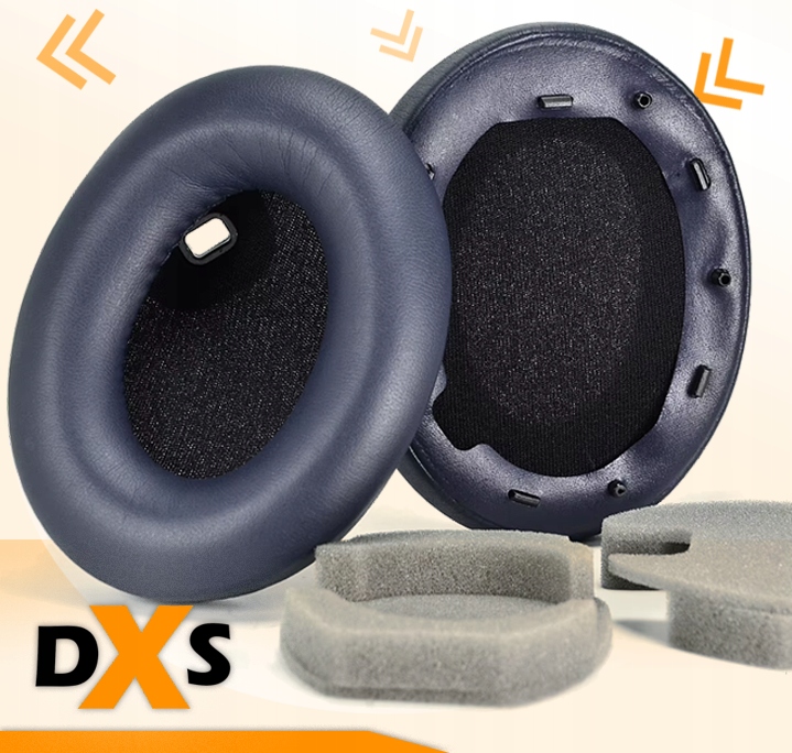 NAUSZNIKI GĄBKI PADY DO SŁUCHAWEK SONY WH-1000XM4 ANC JAKOŚĆ NIEBIESKIE - obrazek 3