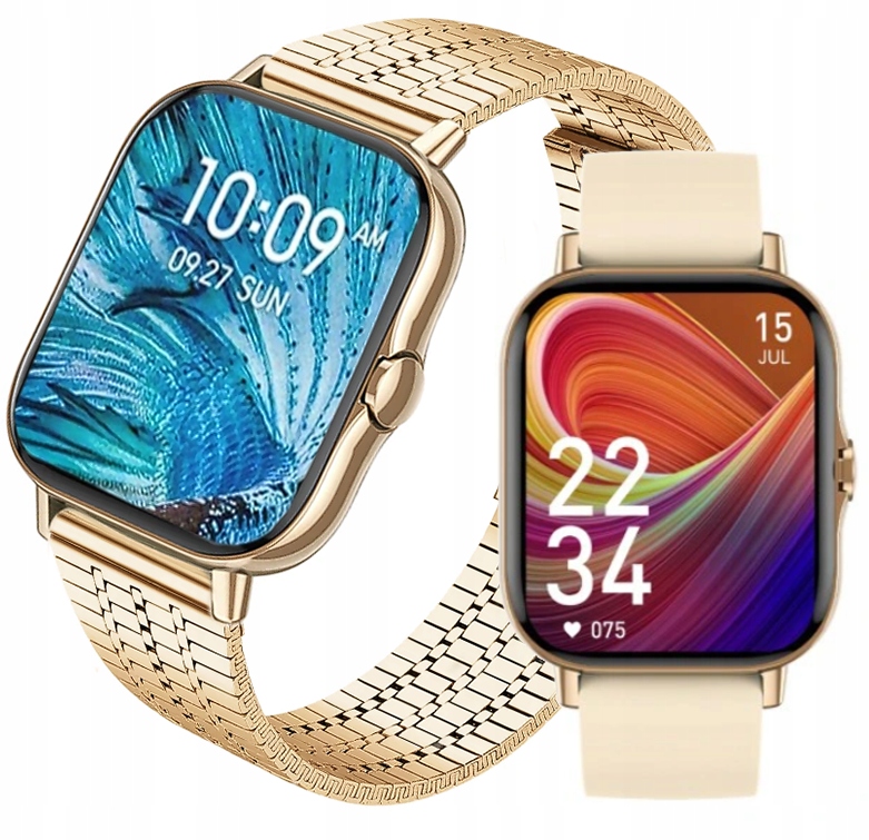 SMARTWATCH ZEGAREK DAMSKI ROZMOWY ZŁOTY PREMIUM - obrazek 6
